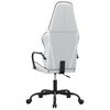 vidaXL Gaming Chair White and Black Faux Leather