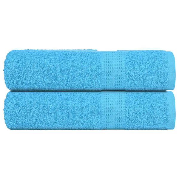 vidaXL Bath Towels "FROGN" 2 pcs Turquoise 100x150 cm 360 gsm
