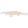 vidaXL Bed Frame White 200 x 220 cm Solid Pine Wood