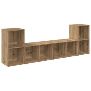 vidaXL TV Cabinet Set 4 pcs Artisan Oak Engineered Wood