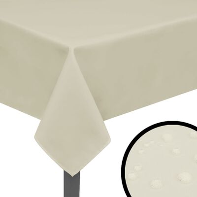 vidaXL Tablecloths 5 pcs Cream 170x130 cm