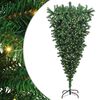 vidaXL Upside-down Artificial Pre-lit Christmas Tree with Ball Set