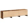 vidaXL TV Cabinet with LED Old Wood 165 x 34 x 40 cm Engineered Wood