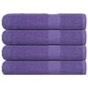 vidaXL Towels "FROGN" 4 pcs Purple 100x200 cm 360 gsm