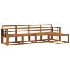vidaXL Outdoor Sofa Set 5 pcs Natural Solid Acacia Wood