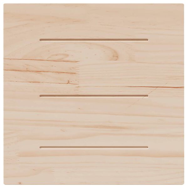 vidaXL Table Top White 60x60x2.5 cm Solid Wood Pine Square