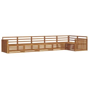 vidaXL Outdoor Sofa Set 6 pcs Natural Solid Acacia Wood