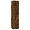 vidaXL Slim Storage Cabinet Smoked Oak 45x42,5x225 cm Engineered Wood