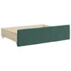 vidaXL Bed Drawers 2 pcs Dark Green Engineered Wood and Velvet