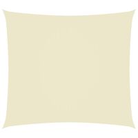 vidaXL Sunshade Sail Oxford Fabric Rectangular 2x3.5 m Cream