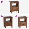 vidaXL Bedside Table Brown 41 x 30 x 50 cm Solid Mahogany Wood