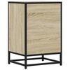 vidaXL Bedside Cabinet Sonoma Oak 40x34.5x60 cm Engineered Wood and Metal