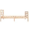 vidaXL Bed Frame without Mattress 75x190 cm Small Single Small Single Solid Wood