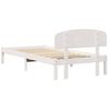 vidaXL Bed Frame with Headboard White 90 x 190 cm Solid Pine Wood
