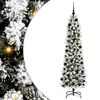 vidaXL Artificial Christmas Tree with 300 LEDs with Stand White 180 cm