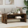 vidaXL Coffee Table Smoked Oak 100 x 50 x 40 cm Engineered Wood