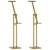 vidaXL Trade Show Displays 2 pcs Gold 26.5 x 26.5 x 150 cm Steel