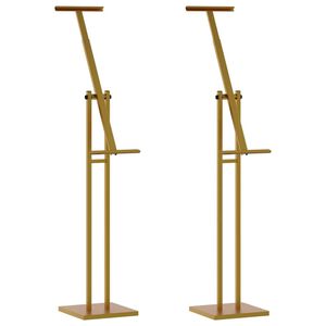vidaXL Trade Show Displays 2 pcs Gold 26.5 x 26.5 x 150 cm Steel