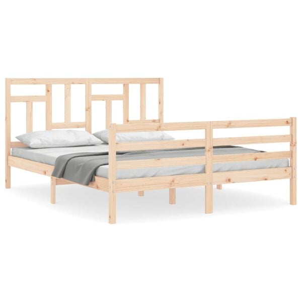 vidaXL Bed Frame without Mattress 160x200 cm Solid Wood