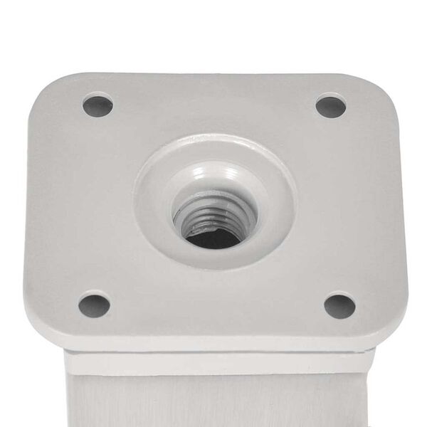 vidaXL Sofa Legs Height Adjustable 4 pcs Silver 38 x 38 x 180 mm Iron