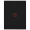 vidaXL Wall Mounted Cabinets 2 pcs Black 69.5x34x90 cm