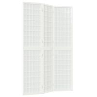 vidaXL Folding 3-Panel Room Divider Japanese Style 120x170 cm White