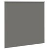 vidaXL Roller Blind Blackout Grey 155x130 cm Fabric Width 151.6 cm Polyester