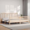 vidaXL Bed Frame without Mattress 200x200 cm Solid Wood Pine