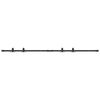 vidaXL Sliding Cabinet Door Kit 183 cm Carbon Steel