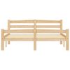 vidaXL Bed Frame without Mattress Solid Pinewood 140x200 cm