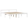 vidaXL Senior Bed with Headboard without Mattress White 180x200 cm Super King