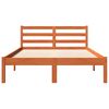 vidaXL Bed Frame without Mattress Wax Brown 120x200 cm Solid Wood Pine