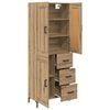 vidaXL Highboard with Drawer 2 pcs Artisan Oak Engineered Wood