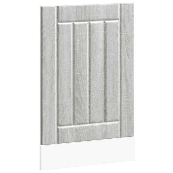 vidaXL Dishwasher Panel Lucca Grey Sonoma Engineered Wood