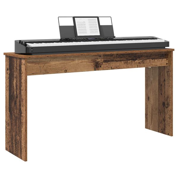 vidaXL Keyboard Stand Old Wood 120 x 32 x 64 cm Engineered Wood