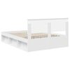 vidaXL Bed Frame with Headboard White 150 x 200 cm Engineered wood