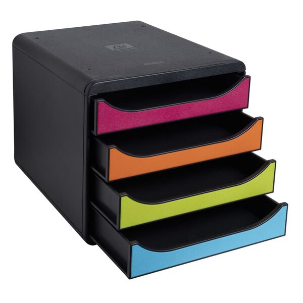 Exacompta Big-Box Desktop Drawer Set Harlequin with 4 Drawers