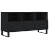 vidaXL TV Cabinet | Black | Engineered wood, Iron | Medium | TV Cabinet