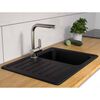 SCH&Uuml;TTE Sink Mixer with Pull-out Spray LONDON Low Pressure Stainless Steel Look