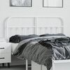 vidaXL Metal Replace Headboard White 140 cm