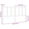 vidaXL Bed Headboard 155.5x4x100 cm Solid Pine Wood