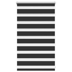 vidaXL Zebra blind 50.9x100 cm Fabric Width 46.7 cm black
