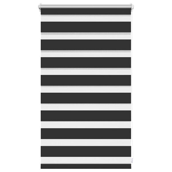 vidaXL Zebra blind 50.9x100 cm Fabric Width 46.7 cm black