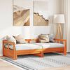 vidaXL Daybed without Mattress Wax Brown 90x190 cm Solid Wood Pine