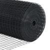 vidaXL Welded Wire Fence Grey 1.6 x 25 m Steel