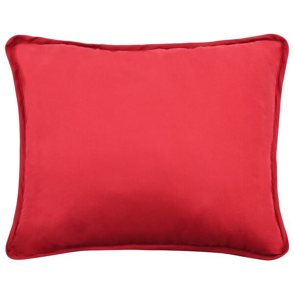 vidaXL 3 Piece Winter Duvet Set Fabric Burgundy 240x220/60x70 cm