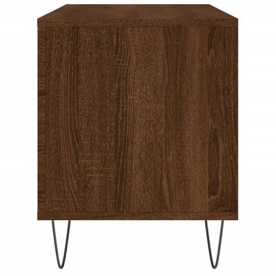 vidaXL Record Cabinet Brown Oak 100x38x48 cm Engineered Wood