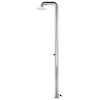 vidaXL Garden Shower with Brown Base 230 cm Stainless Steel