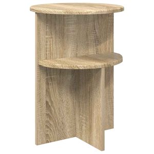vidaXL Side Table Sonoma Oak &Oslash; 39.5 x 55 cm Engineered Wood