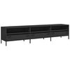 vidaXL TV Cabinet Black 202x39x43.5 cm Cold-rolled Steel